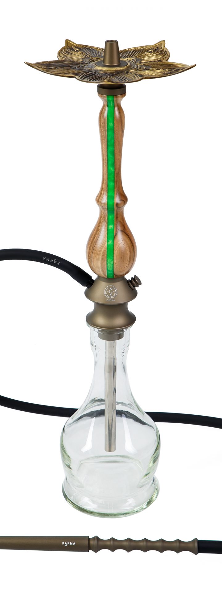 Изображение KARMA HOOKAH SET MODEL 3.1 LINE GREEN BRONZE №1 Изображение KARMA HOOKAH SET MODEL 3.1 LINE GREEN BRONZE №1