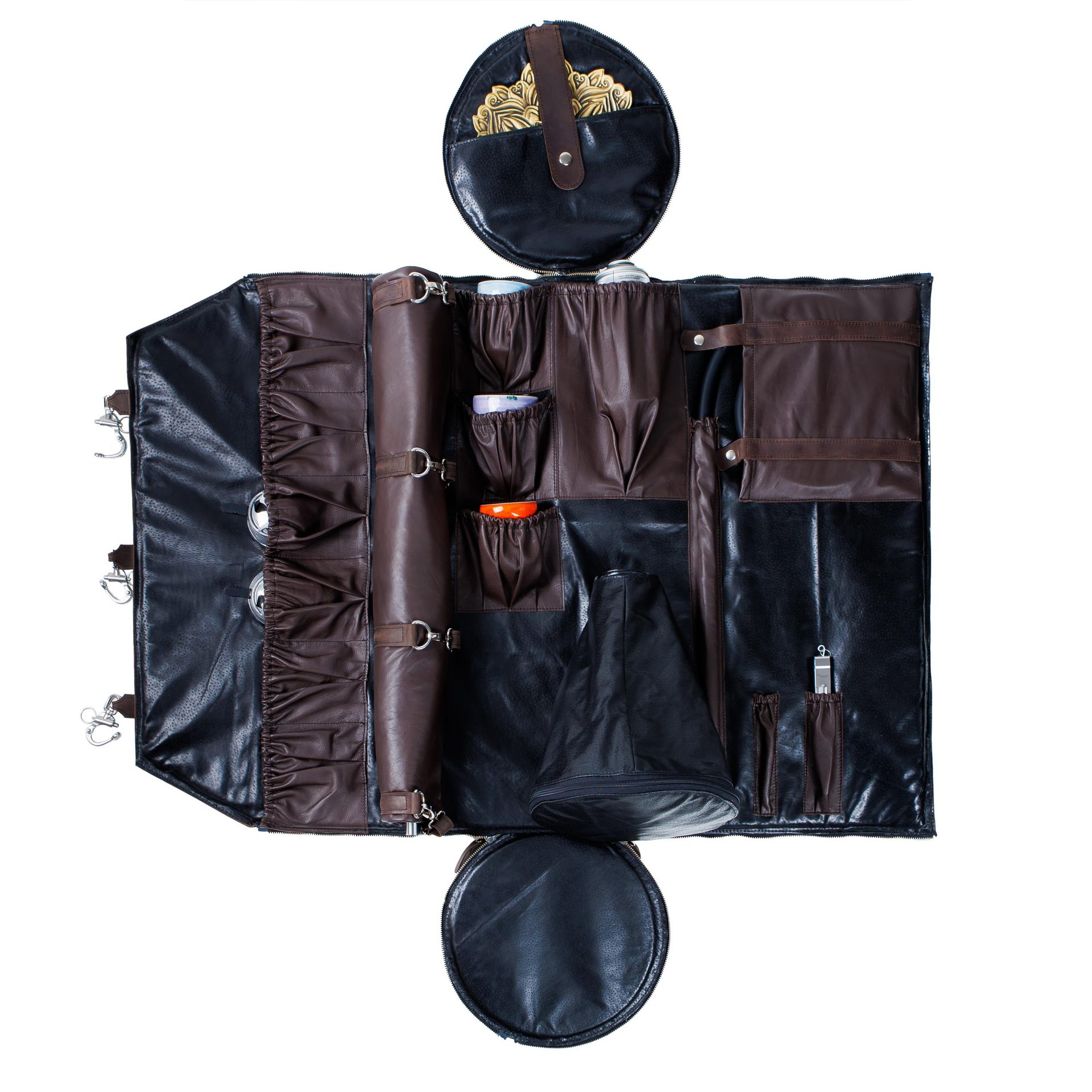 Изображение КОЖАНАЯ СУМКА ДЛЯ КАЛЬЯНА KARMA №2 Изображение КОЖАНАЯ СУМКА ДЛЯ КАЛЬЯНА KARMA №2