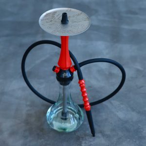 HOOKAH SET GIPSY RED  WITH GLASS