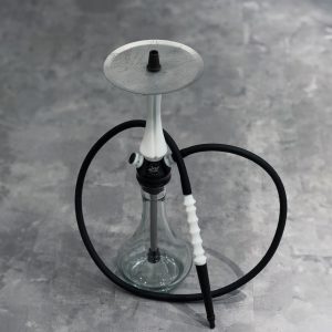 HOOKAH SET GIPSY WHITE WITH GLASS