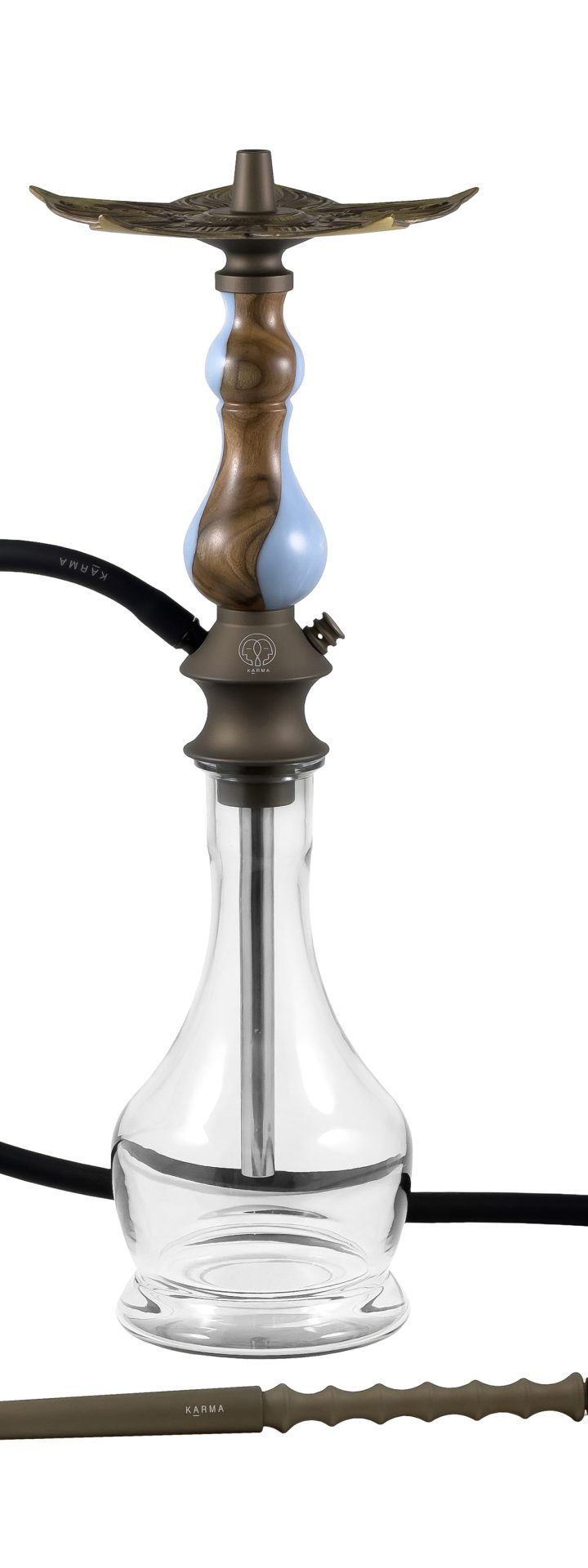 Изображение KARMA HOOKAH SET BRONZE MODEL 0.1 WALNUT BLUE №1 Изображение KARMA HOOKAH SET BRONZE MODEL 0.1 WALNUT BLUE №1