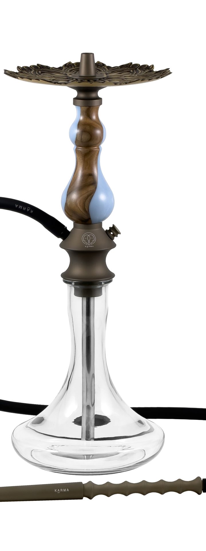 Изображение KARMA HOOKAH SET BRONZE MODEL 0.1 WALNUT BLUE №1 Изображение KARMA HOOKAH SET BRONZE MODEL 0.1 WALNUT BLUE №1